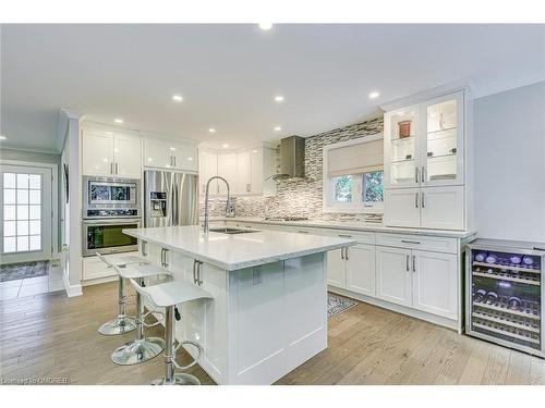 1232 Falgarwood Drive, Oakville, ON - Indoor Photo Showing Kitchen With Stainless Steel Kitchen With Upgraded Kitchen