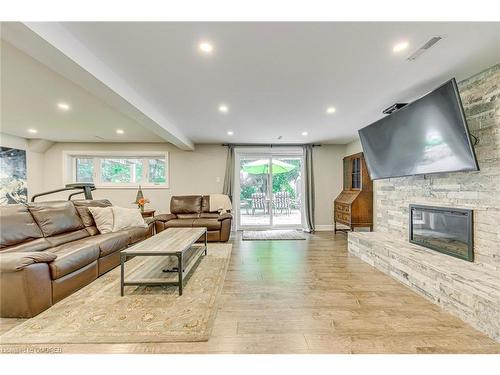 1232 Falgarwood Drive, Oakville, ON - Indoor Photo Showing Living Room With Fireplace