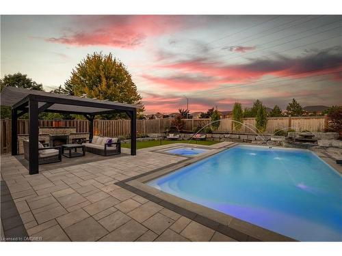 884 Hemlock Drive, Milton, ON - Outdoor With In Ground Pool