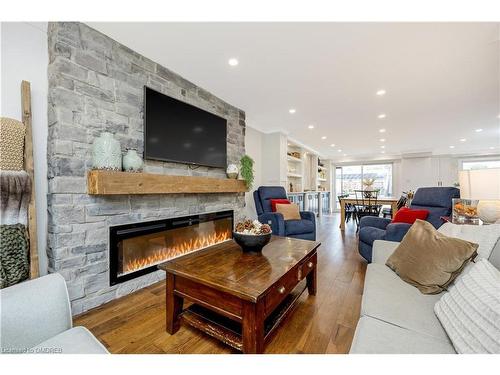 884 Hemlock Drive, Milton, ON - Indoor Photo Showing Living Room With Fireplace