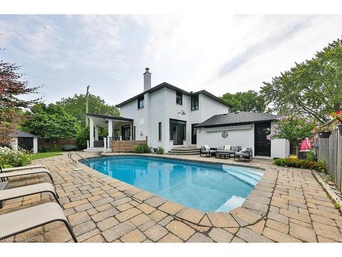 435 The Thicket, Mississauga, ON - Outdoor With In Ground Pool With Deck Patio Veranda With Backyard With Exterior