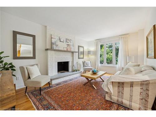 179 Romain Crescent, Oakville, ON - Indoor Photo Showing Living Room With Fireplace