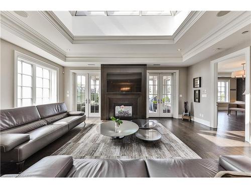 404-261 Church Street, Oakville, ON - Indoor Photo Showing Living Room With Fireplace