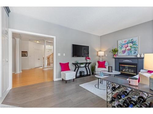 2244 Chickadee Crescent, Oakville, ON - Indoor Photo Showing Living Room With Fireplace