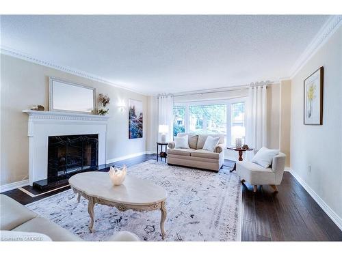 1380 Merrybrook Lane, Oakville, ON - Indoor Photo Showing Living Room With Fireplace