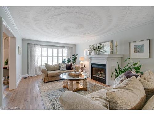 3219 New Street, Burlington, ON - Indoor Photo Showing Living Room With Fireplace