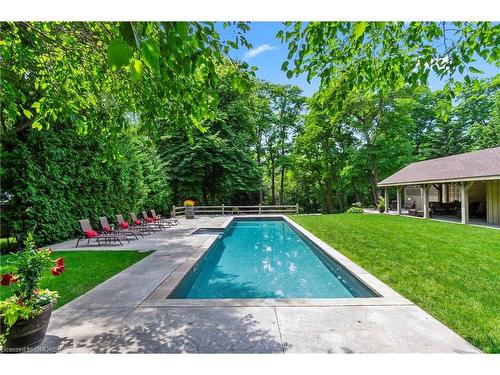 2050 Dickson Road, Mississauga, ON - Outdoor With In Ground Pool With Backyard