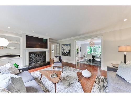 1440 Indian Grove, Mississauga, ON - Indoor Photo Showing Living Room With Fireplace