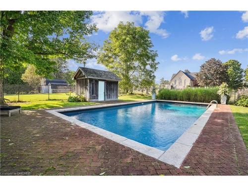 1553 Brock Road, Strabane, ON - Outdoor With In Ground Pool With Backyard