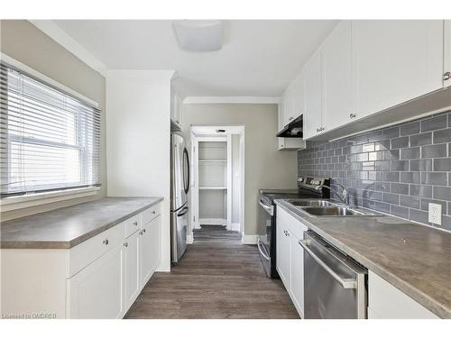 19 Seneca Street, St. Catharines, ON - Indoor Photo Showing Kitchen With Double Sink