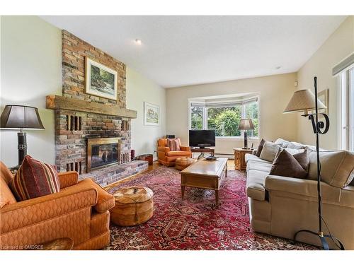 166 Dornie Road, Oakville, ON - Indoor Photo Showing Living Room With Fireplace