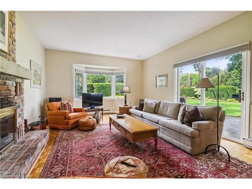 166 Dornie Road, Oakville, ON - Indoor Photo Showing Living Room With Fireplace