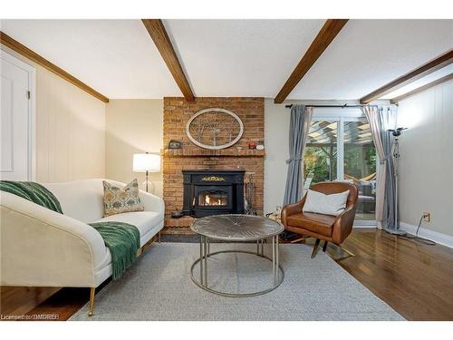 7369 Appleby Line, Milton, ON - Indoor Photo Showing Living Room With Fireplace