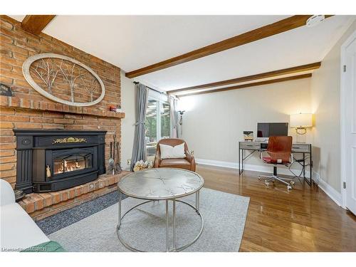 7369 Appleby Line, Milton, ON - Indoor Photo Showing Living Room With Fireplace