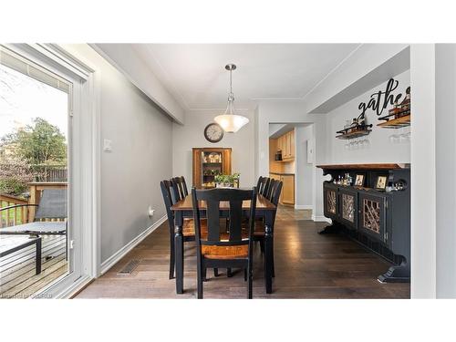 193 Memorial Drive, Brantford, ON - Indoor Photo Showing Dining Room With Fireplace