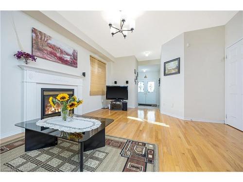 28 Eagleview Way, Georgetown, ON - Indoor Photo Showing Living Room With Fireplace