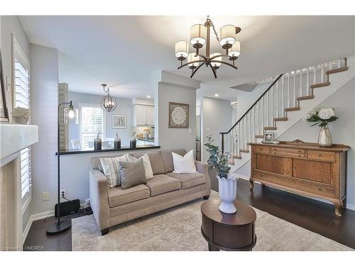 2432 Baintree Crescent, Oakville, ON - Indoor Photo Showing Living Room With Fireplace