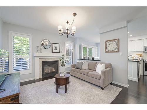 2432 Baintree Crescent, Oakville, ON - Indoor Photo Showing Living Room With Fireplace