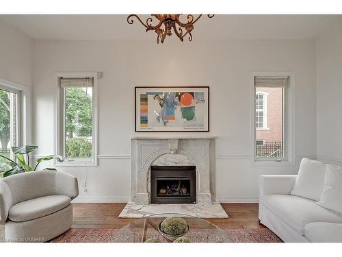 3286 Shelburne Place, Oakville, ON - Indoor Photo Showing Living Room With Fireplace