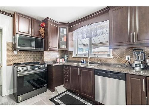 9 Seguin Court, Etobicoke, ON - Indoor Photo Showing Kitchen With Stainless Steel Kitchen With Double Sink