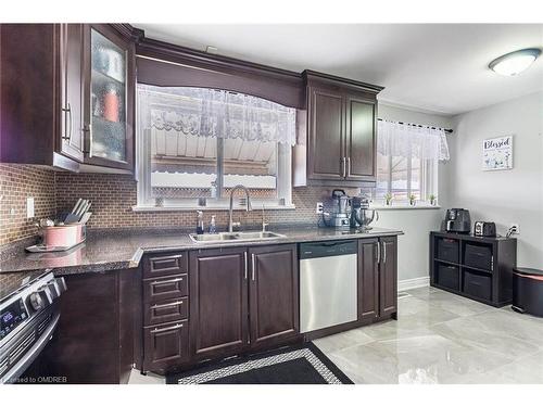 9 Seguin Court, Etobicoke, ON - Indoor Photo Showing Kitchen With Stainless Steel Kitchen With Double Sink