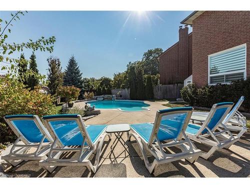 1440 Ivy Court, Oakville, ON - Outdoor With In Ground Pool With Deck Patio Veranda