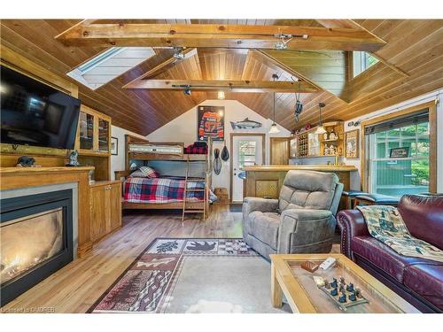 8181 Indian Trail, Eramosa, ON - Indoor Photo Showing Living Room With Fireplace