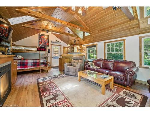 8181 Indian Trail, Eramosa, ON - Indoor Photo Showing Living Room With Fireplace