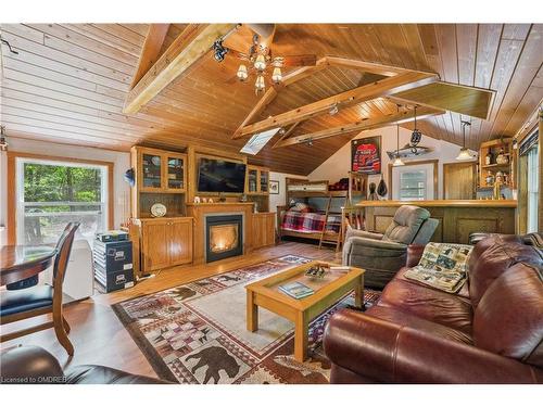 8181 Indian Trail, Eramosa, ON - Indoor Photo Showing Living Room With Fireplace