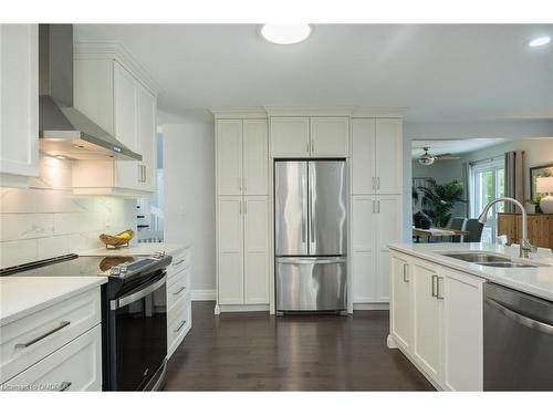 4 Lowrie Lane, Eden Mills, ON - Indoor Photo Showing Kitchen With Stainless Steel Kitchen With Double Sink With Upgraded Kitchen