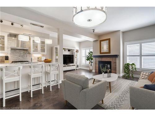 2444 Shadow Court, Oakville, ON - Indoor Photo Showing Living Room With Fireplace