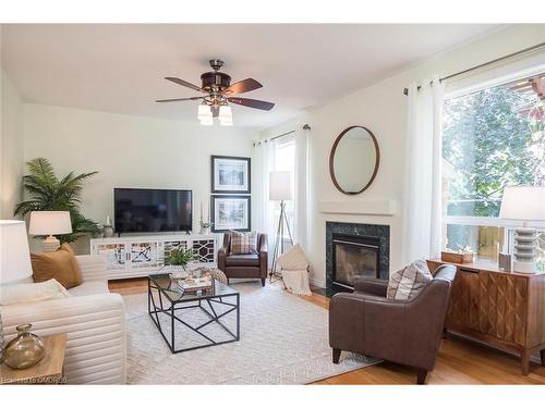 1339 Marshall Crescent, Milton, ON - Indoor Photo Showing Living Room With Fireplace