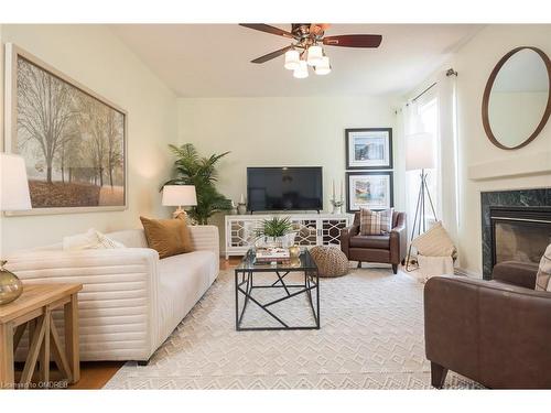 1339 Marshall Crescent, Milton, ON - Indoor Photo Showing Living Room With Fireplace