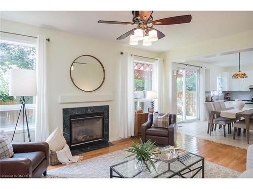 1339 Marshall Crescent, Milton, ON - Indoor Photo Showing Living Room With Fireplace