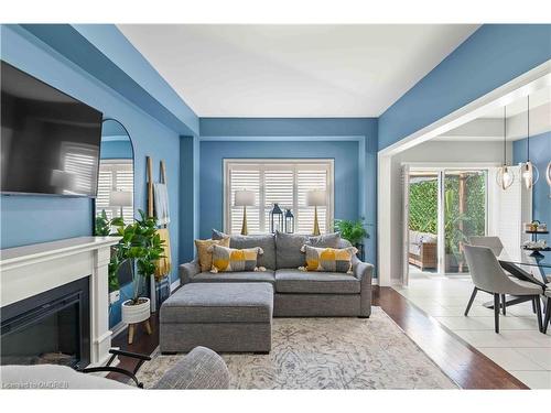 78 Leeson Street Street N, Grand Valley, ON - Indoor Photo Showing Living Room With Fireplace