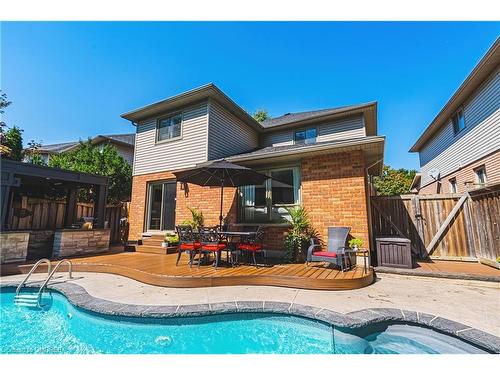 94 Valmont Street, Ancaster, ON - Outdoor With In Ground Pool With Deck Patio Veranda