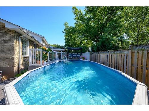 2482 Waterford Street, Oakville, ON - Outdoor With Above Ground Pool With Backyard