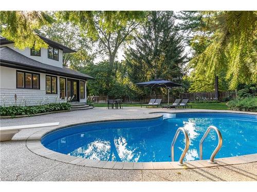 1247 Cumnock Crescent, Oakville, ON - Outdoor With In Ground Pool With Backyard