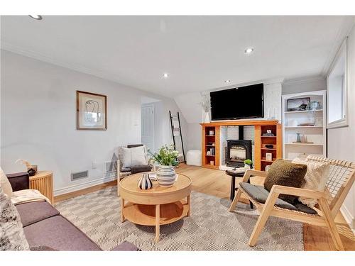 330 Duncombe Drive, Burlington, ON - Indoor Photo Showing Living Room With Fireplace