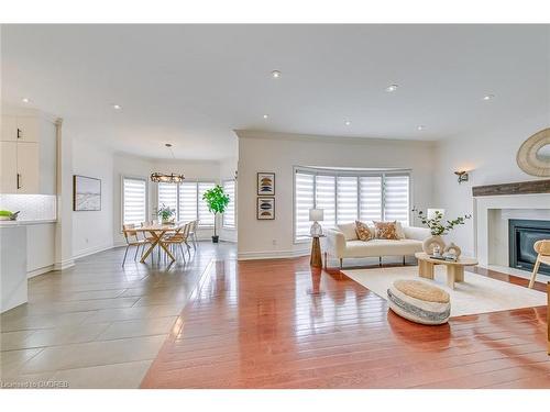 1299 Bayshire Drive, Oakville, ON - Indoor Photo Showing Living Room With Fireplace