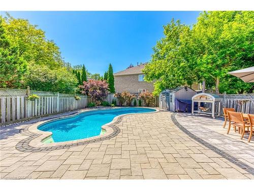 1299 Bayshire Drive, Oakville, ON - Outdoor With In Ground Pool With Deck Patio Veranda With Backyard