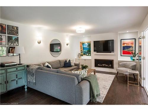 4457 Lakeshore Road, Burlington, ON - Indoor Photo Showing Living Room With Fireplace