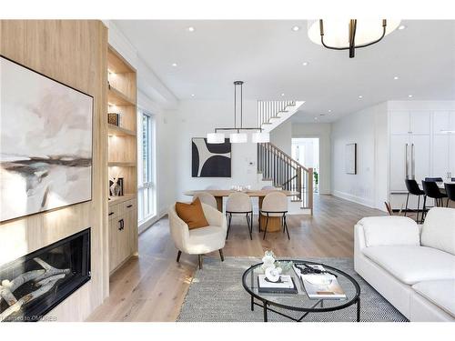 2435 Applewood Drive, Oakville, ON - Indoor Photo Showing Living Room With Fireplace