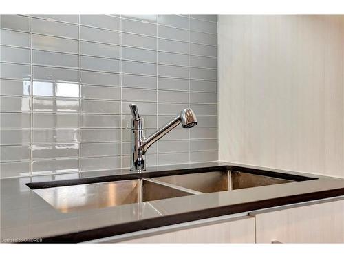 507-15 Queen Street S, Hamilton, ON - Indoor Photo Showing Kitchen With Double Sink