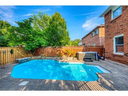 1125 Windrush Drive, Oakville, ON - Outdoor With In Ground Pool With Deck Patio Veranda With Backyard