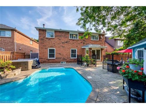 1125 Windrush Drive, Oakville, ON - Outdoor With In Ground Pool With Deck Patio Veranda With Exterior