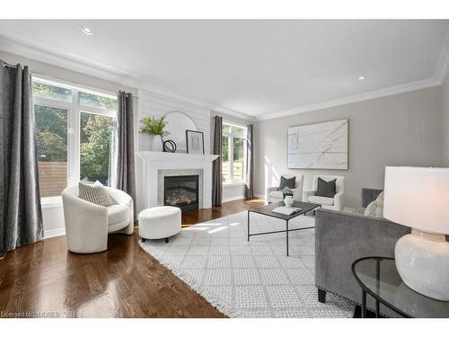 2156 Colonel William Parkway, Oakville, ON - Indoor Photo Showing Living Room With Fireplace