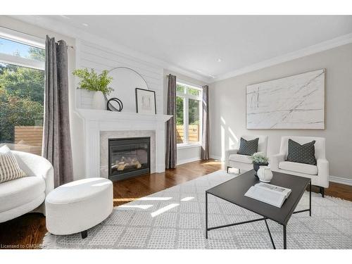 2156 Colonel William Parkway, Oakville, ON - Indoor Photo Showing Living Room With Fireplace