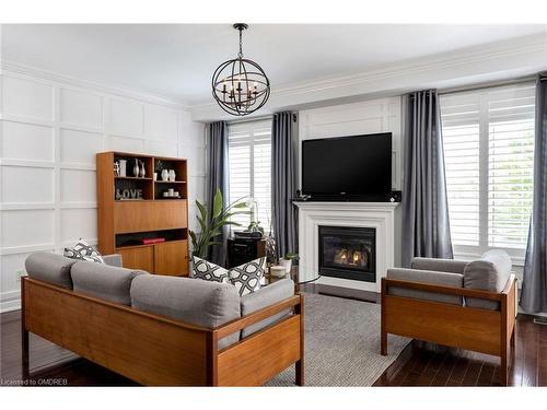 175 Beechtree Crescent, Oakville, ON - Indoor Photo Showing Living Room With Fireplace