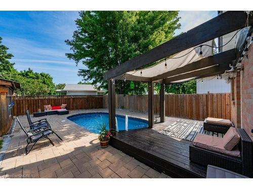 532 Churchill Avenue, Milton, ON - Outdoor With In Ground Pool With Deck Patio Veranda With Exterior